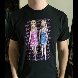 Romy & Michelle cartoon Tee - Large